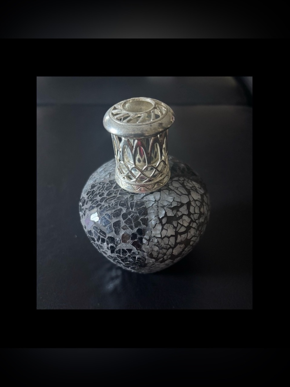 Silver Mosaic Glass Votive Holder - Home Accents